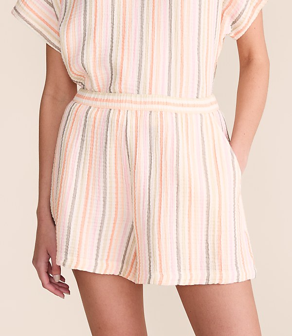 Lou & Grey Striped Triple Cloth Shorts