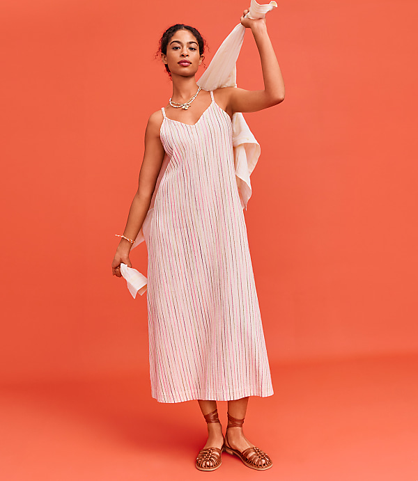 Lou & Grey Striped Cami Maxi Pocket Dress