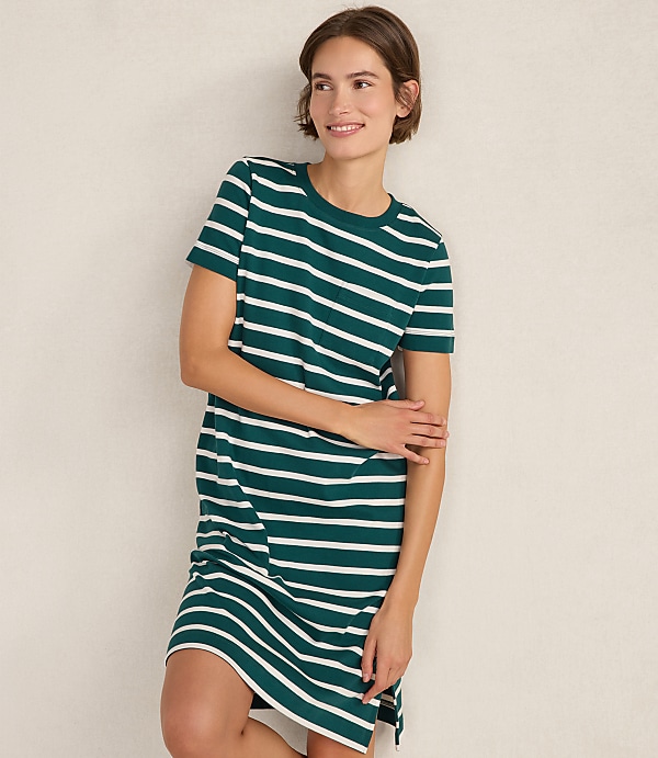 Haven Well Within Organic Cotton Interlock Striped T-Shirt Dress