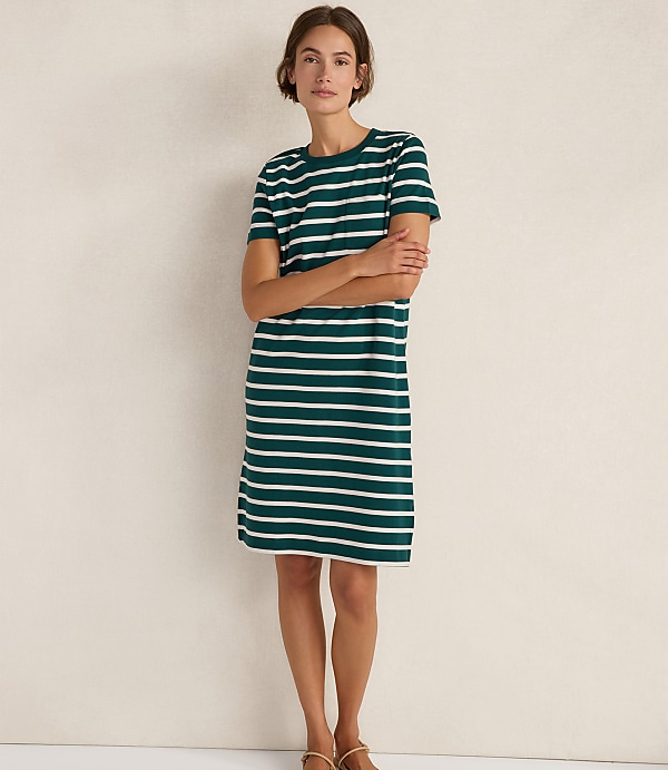 Haven Well Within Organic Cotton Interlock Striped T-Shirt Dress