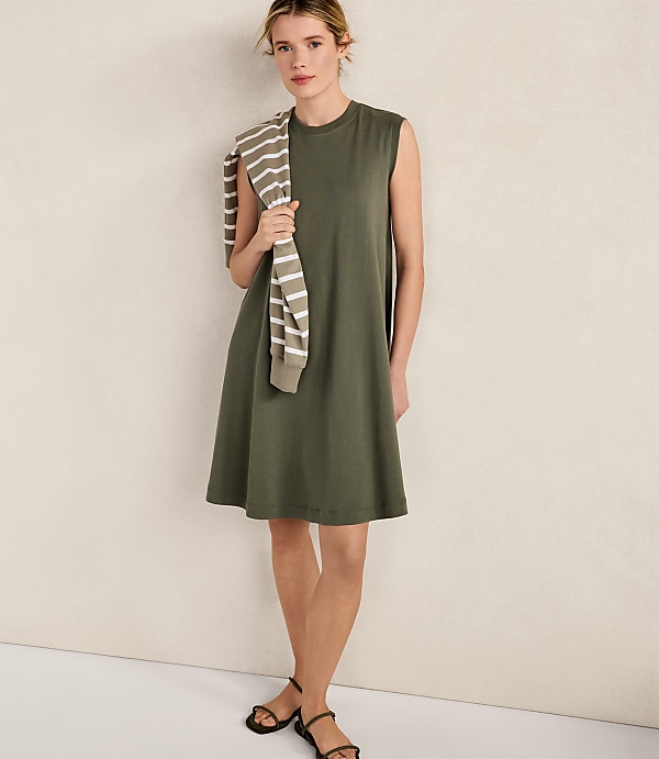 Haven Well Within Organic Cotton Interlock Trapeze Dress