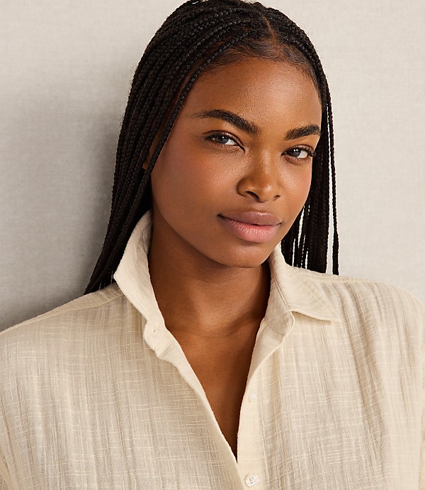 Haven Well Within The Daily Shirt in Textured Cotton Gauze
