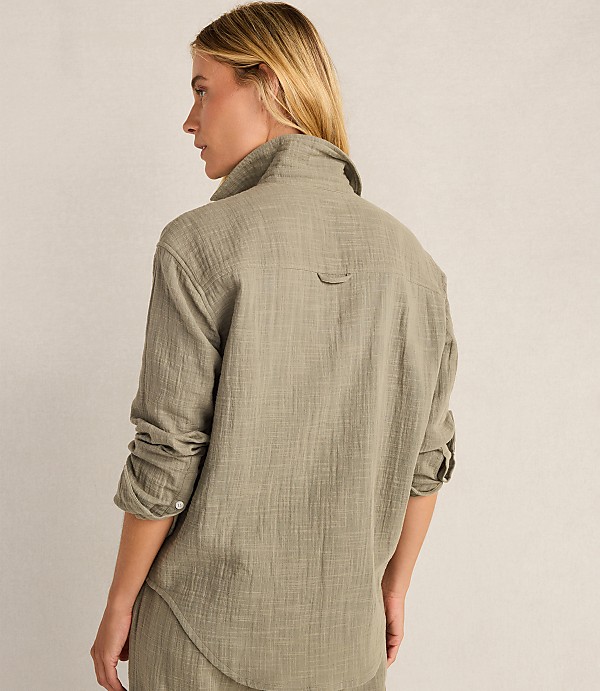 Haven Well Within The Daily Shirt in Textured Cotton Gauze