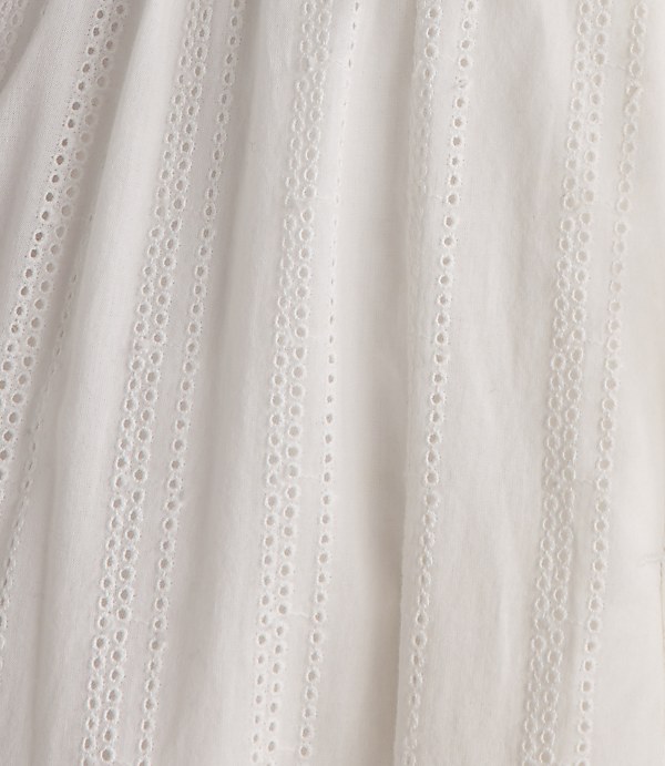 Haven Well Within Organic Cotton Eyelet Tie-Front Tank