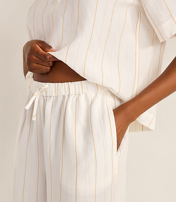 Haven Well Within Silky Linen Blend Drawstring Pants