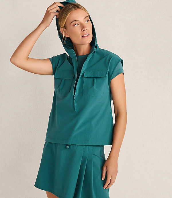 Haven Well Within Woven Nylon Hooded Vest