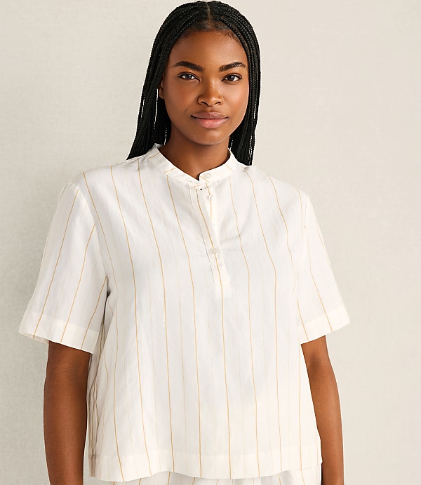 Haven Well Within Silky Linen Blend Top