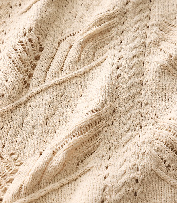 Haven Well Within Organic Cotton Pointelle Stitch Cardigan