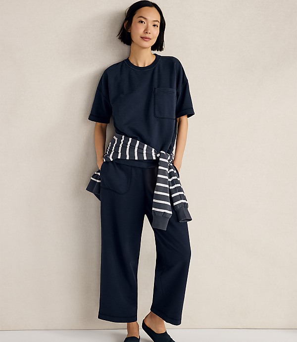 Haven Well Within Garment-Dyed Organic Cotton Slub Terry Tee