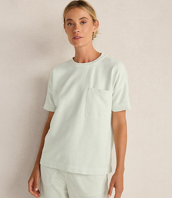 Haven Well Within Garment-Dyed Organic Cotton Slub Terry Tee
