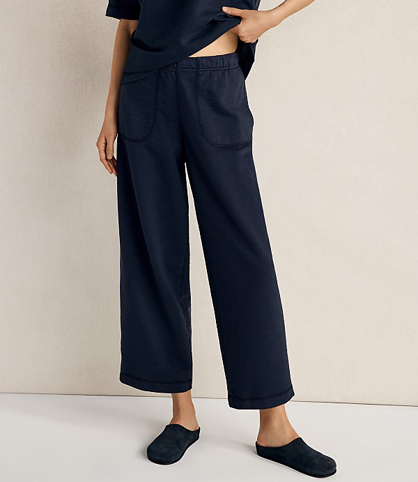 Haven Well Within Garment-Dyed Organic Cotton Slub Terry Pants