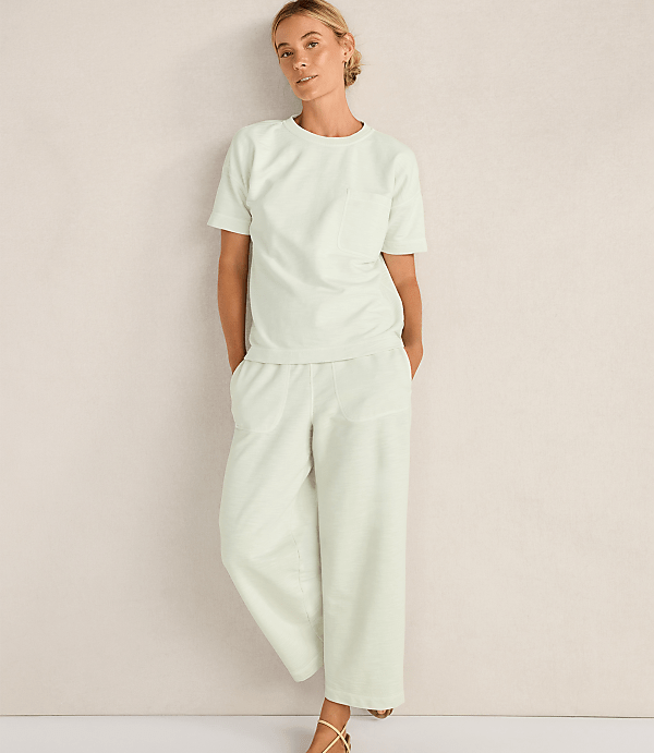 Haven Well Within Garment-Dyed Organic Cotton Slub Terry Pants
