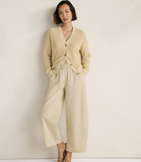Haven Well Within Organic Cotton Shaker Stitch Cardigan