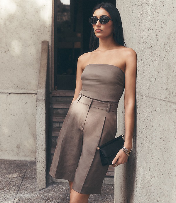 LOFT Versa Luxe Lyocell Linen Bustier