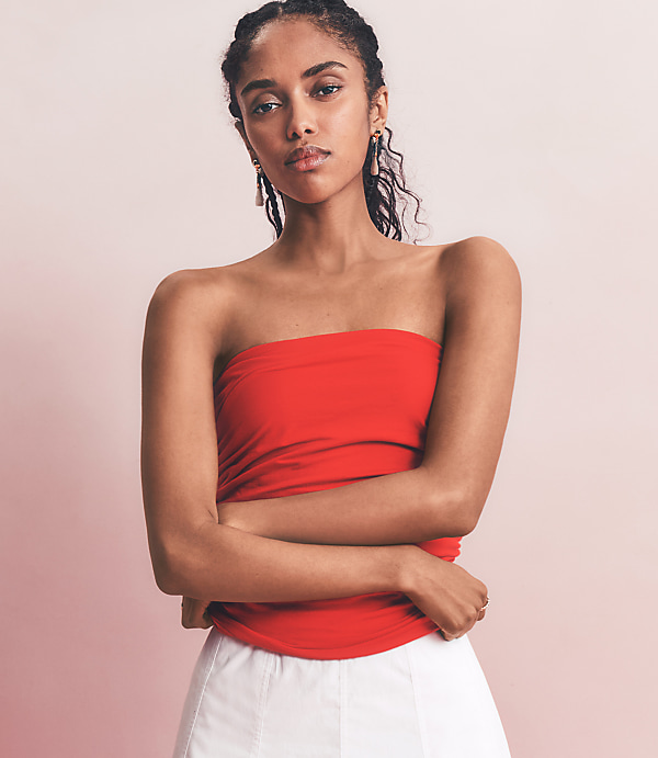 Ruched Tube Top
