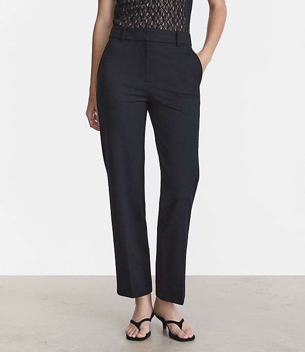 Petite LOFT Versa Ponte Deluxe Slim Straight Pants