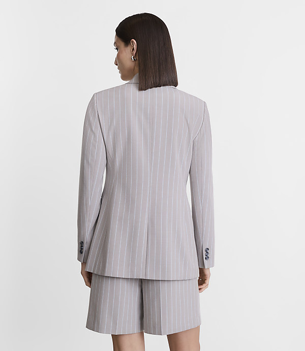 Petite LOFT Versa Seasonless Stretch Tailored Blazer in Stripe