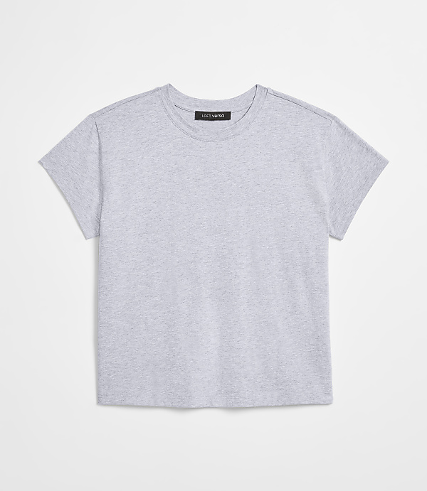 Petite LOFT Versa Relaxed Jersey Crew Tee