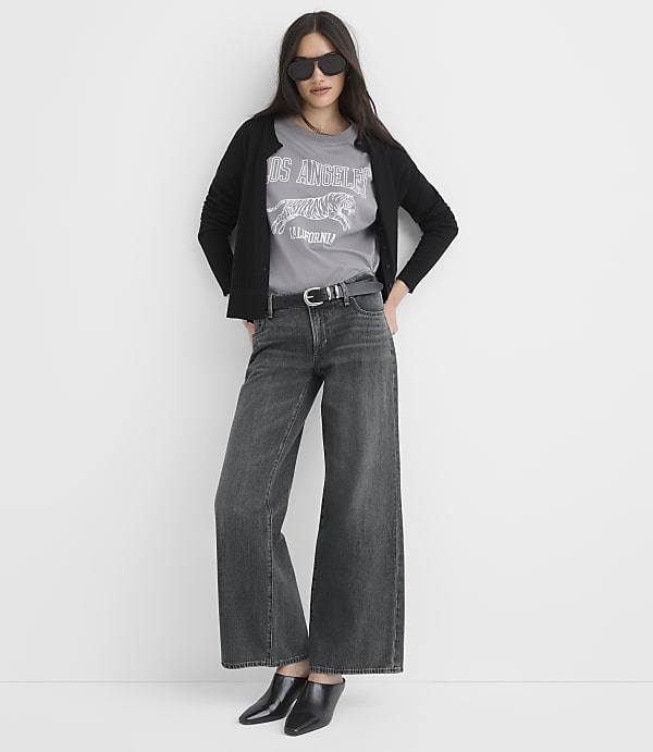 Petite Los Angeles Oversized Jersey Tee