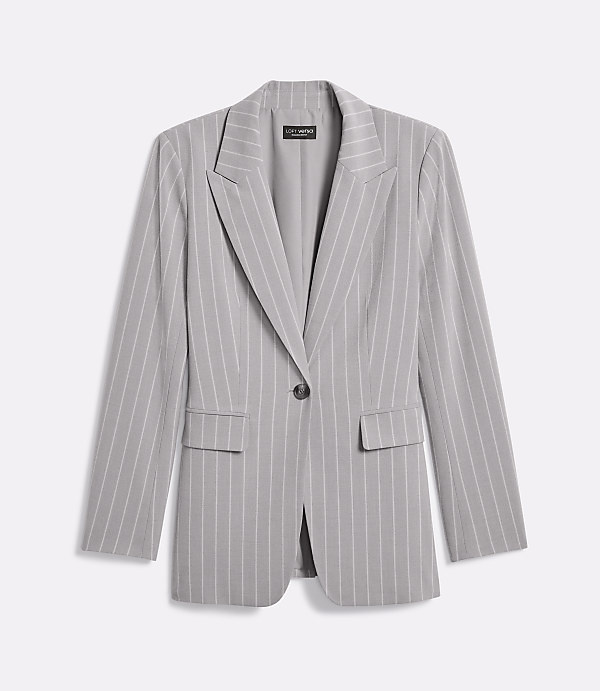 Petite LOFT Versa Seasonless Stretch Tailored Blazer in Stripe