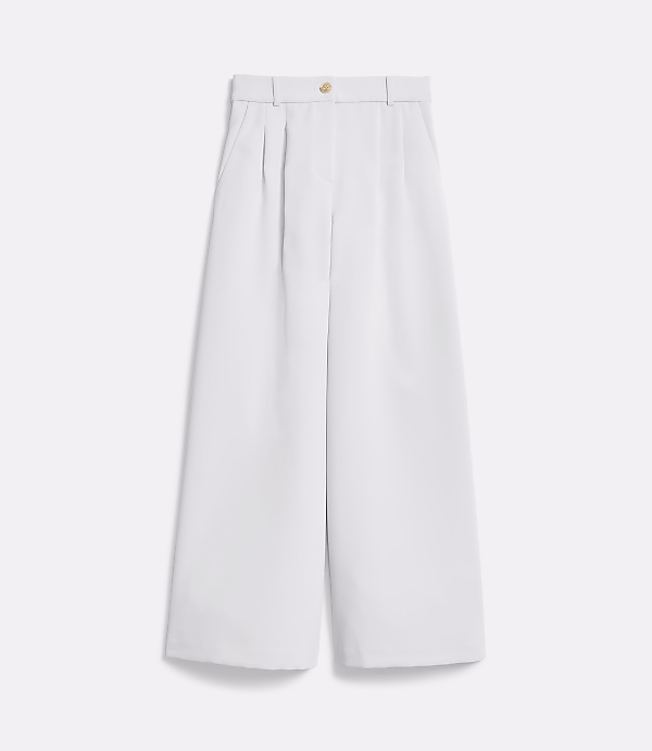 Petite LOFT Versa Crepe Drape Palazzo Pant
