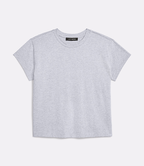 Petite LOFT Versa Relaxed Jersey Crew Tee