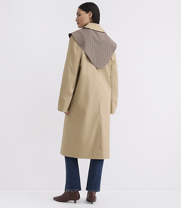 Petite Scarf Car Coat