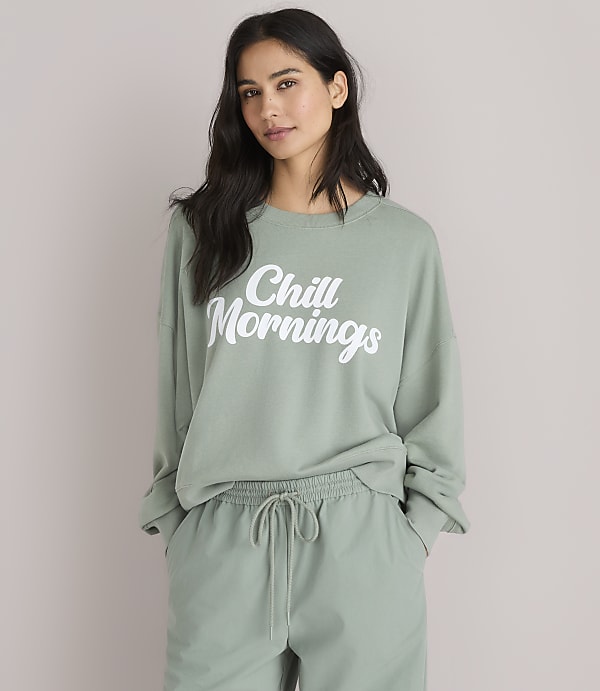 Petite Lou & Grey Chill Mornings Terrysoft Sweatshirt