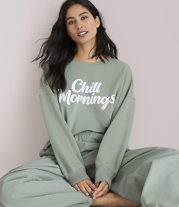 Petite Lou & Grey Chill Mornings Terrysoft Sweatshirt