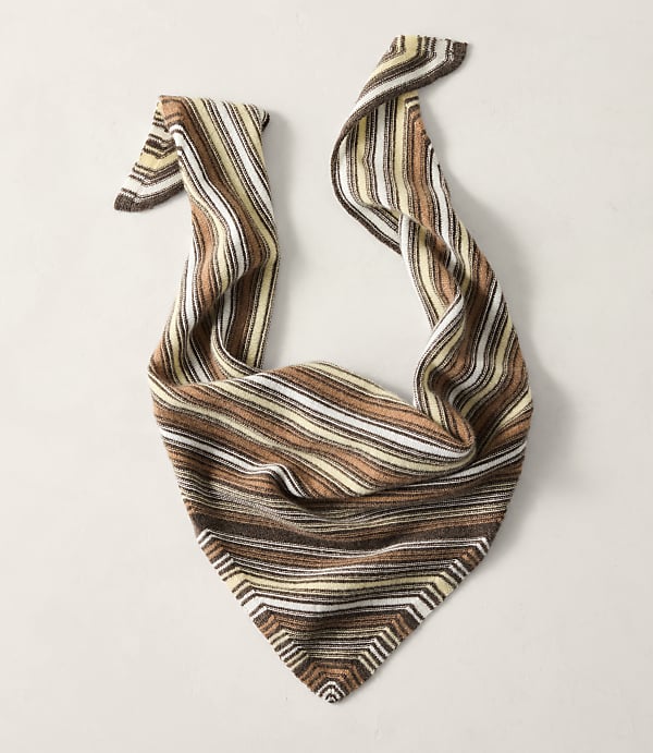 Haven Well Within Cashmere Striped Triangle Scarf
