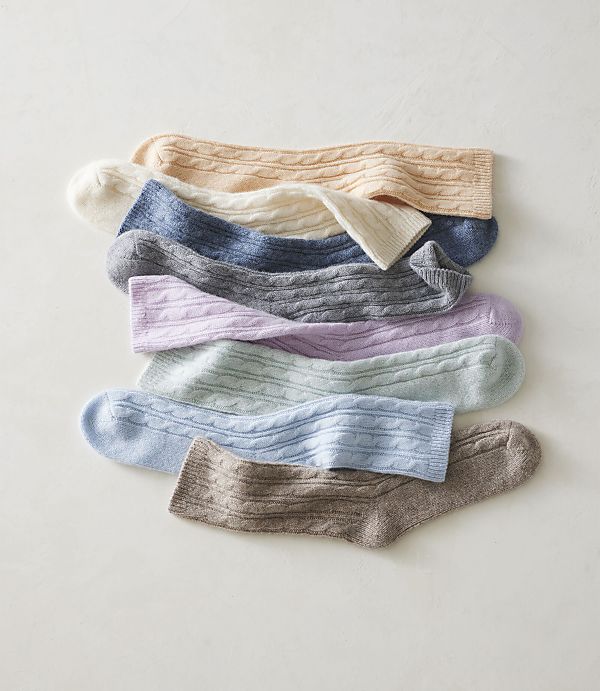 Haven Well Within Cashmere Classic Cable Socks