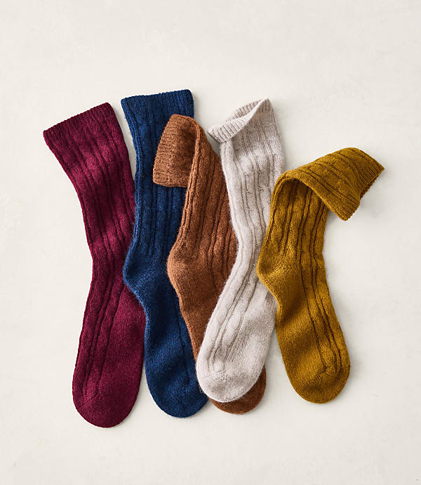 Haven Well Within Cashmere Classic Cable Socks