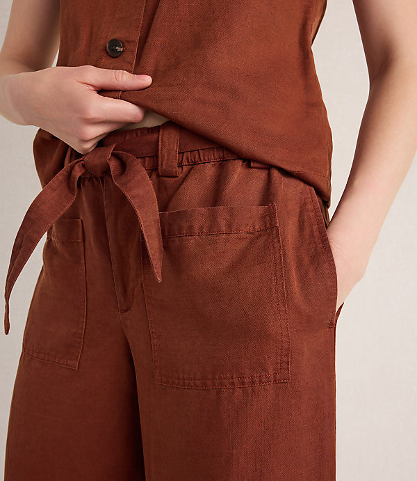 Haven Well Within Linen Blend Dobby Belted Balloon Pants