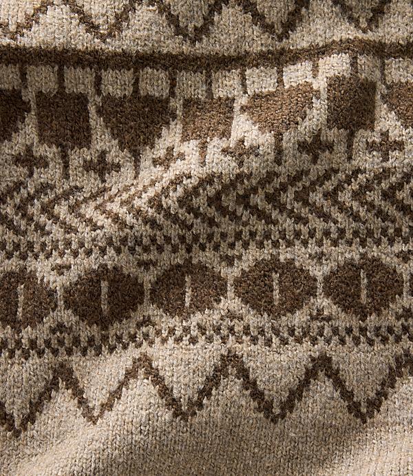 Haven Well Within Organic Cotton Blend Fair Isle Curved Hem Cardigan