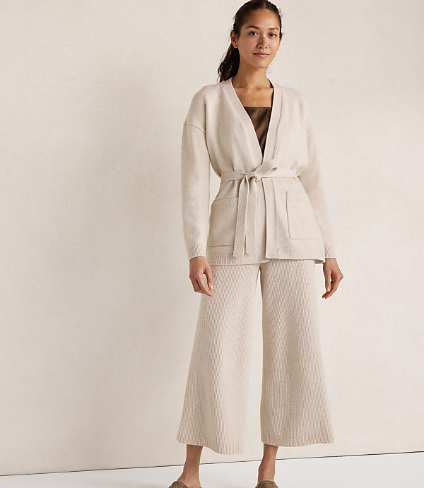 Haven Well Within Cotton Blend Ribbed Wide Leg Pants