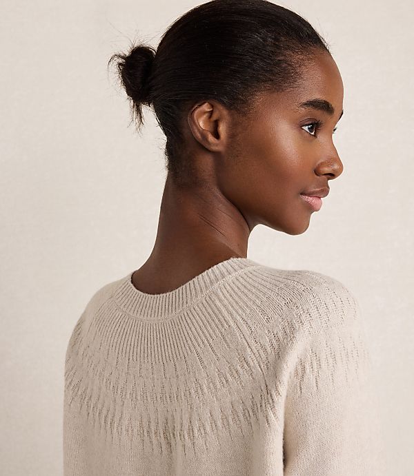 Haven Well Within Cotton Blend Fair Isle Stitch Sweater