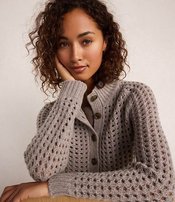 Haven Well Within Cashmere Open Stitch Cardigan