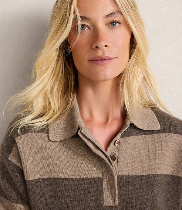 Haven Well Within Cashmere Rugby Striped Sweater