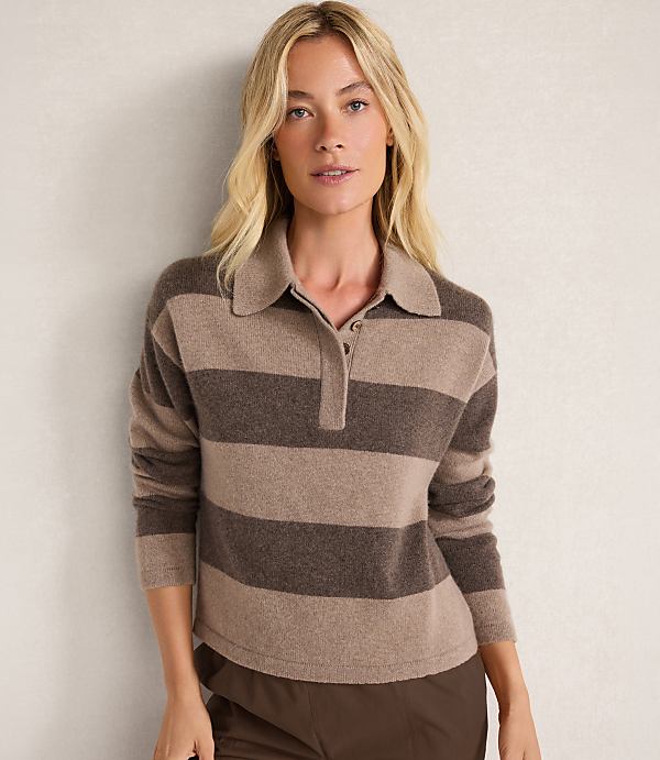 Haven Well Within Cashmere Rugby Striped Sweater