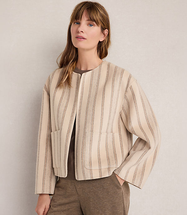 Haven Well Within Wool Blend Midi Coat with Removable Scarf