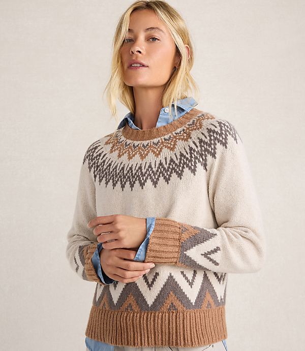 Haven Well Within Cotton Blend Fair Isle Sweater