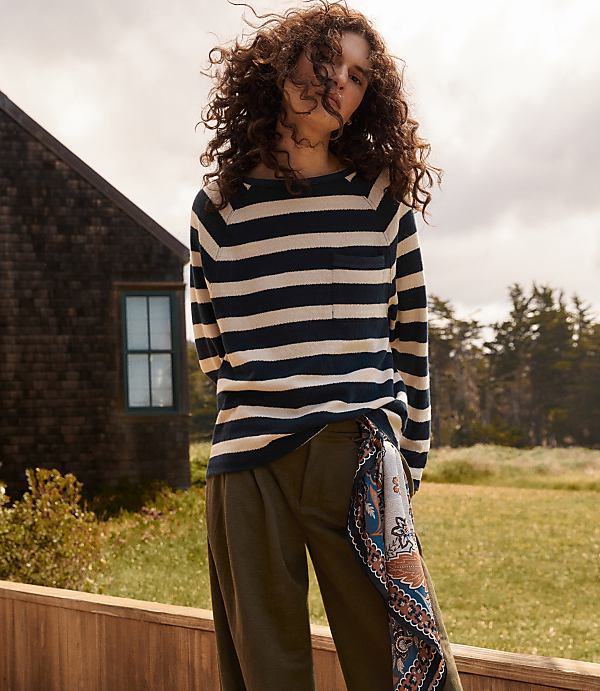 Haven Well Within Cotton Slub Jersey Raglan Top