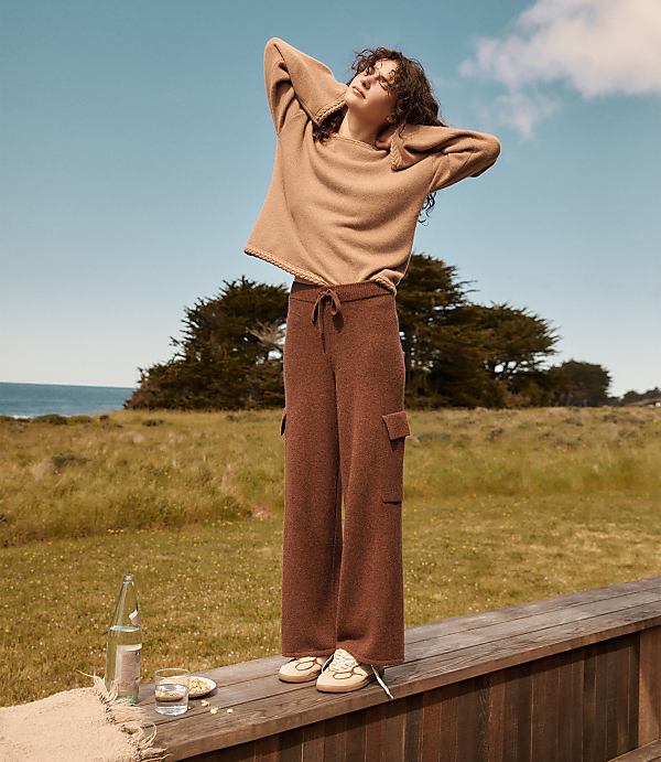 Haven Well Within Cashmere Wide Leg Cargo Pants
