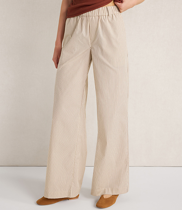 Haven Well Within Organic Cotton Poplin Pants in Baton Stripe