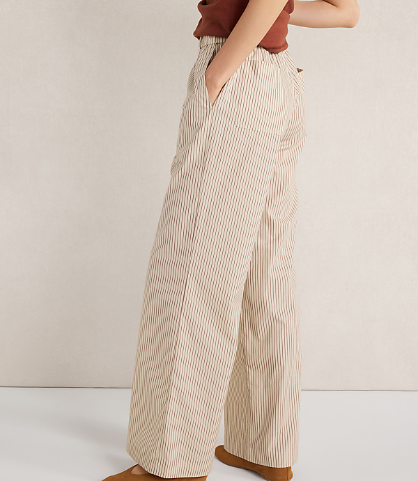 Haven Well Within Organic Cotton Poplin Pants in Baton Stripe