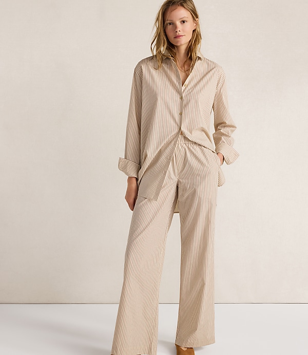 Haven Well Within Organic Cotton Poplin Pants in Baton Stripe