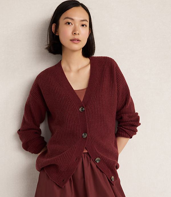Haven Well Within Cashmere Shaker Stitch Cardigan