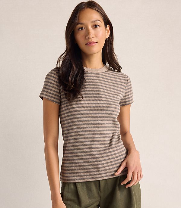 Haven Well Within Organic Cotton Short Sleeve Striped Tee