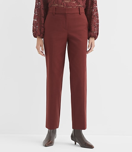 Curvy Riviera Slim Pants in Doubleweave