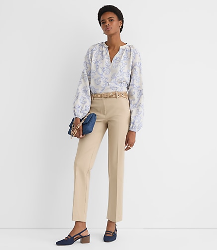 Tall Riviera Slim Pants in Doubleweave
